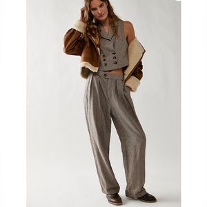 Free People Houndstooth Suit Set NWT
